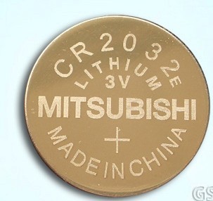 锂电池，三菱纽扣电池，CR2032